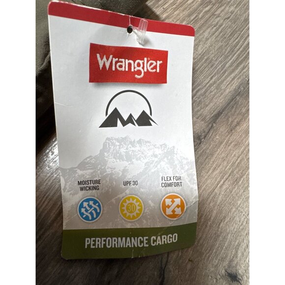 Wrangler Performance Cargo Pants 30x30 Straight Fit Comfort Flex Waistband Moist - Picture 3 of 6